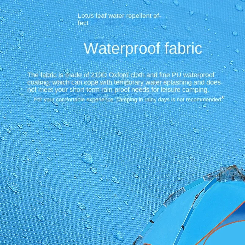 Outdoor Double-Layer Camping Tent Lightweight Adventure Mountaineering Tent Windproof 3-4 person Oxford cloth camping tent Cano
