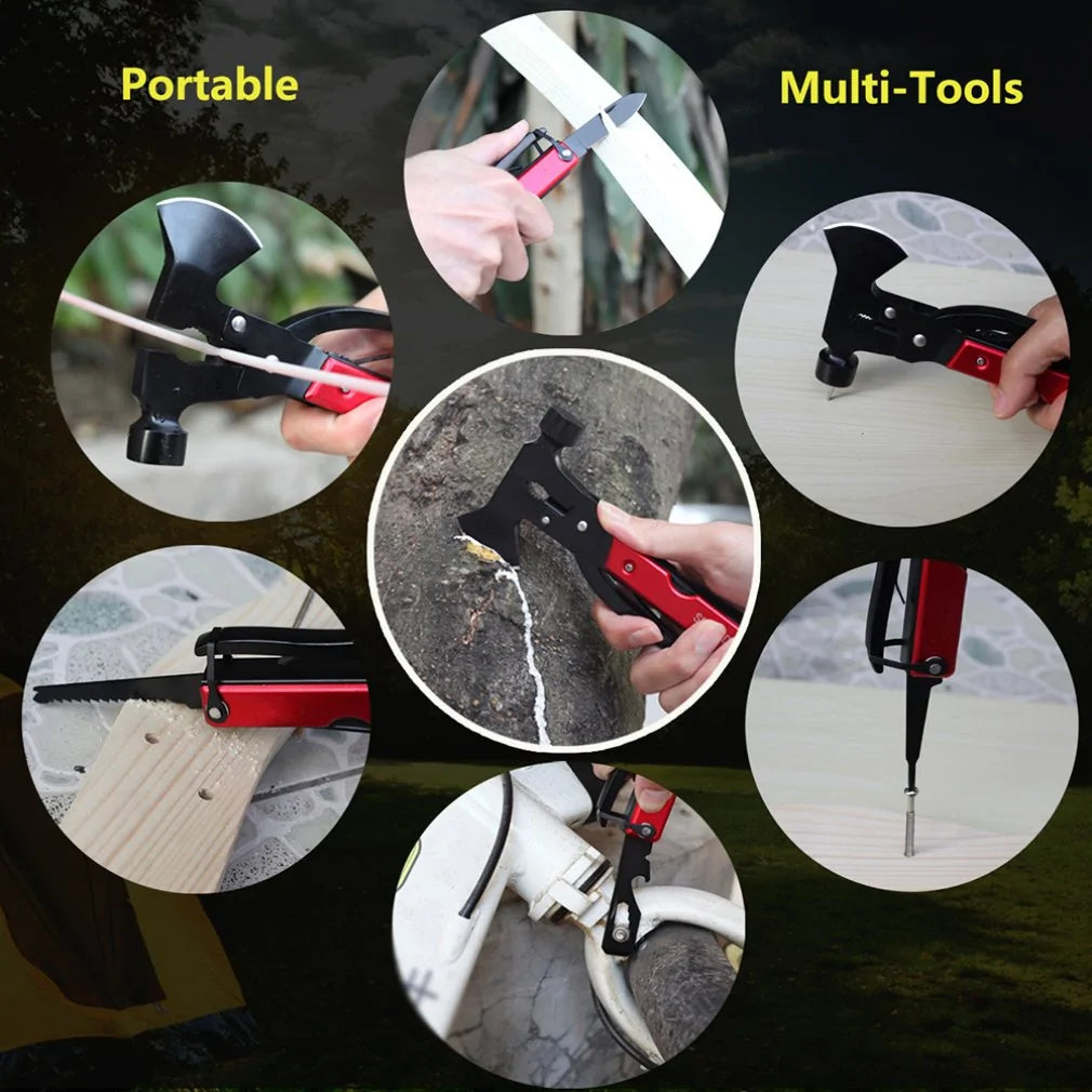 16 in 1 Hatchet with Multitool Camping Accessories